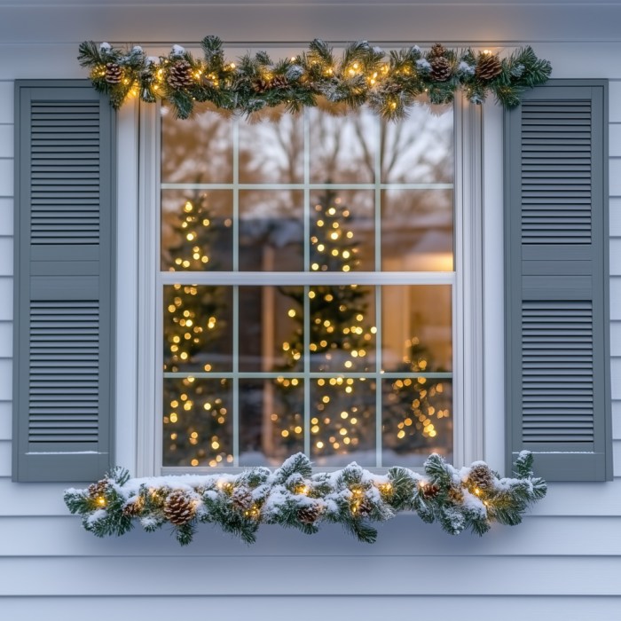 Weihnachtsfenster deko ideen